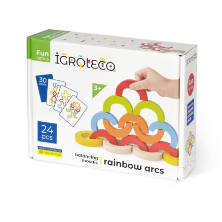 IGROTECO balansējošā mozaīka Rainbow Arcs, 24 daļas, IG0507 