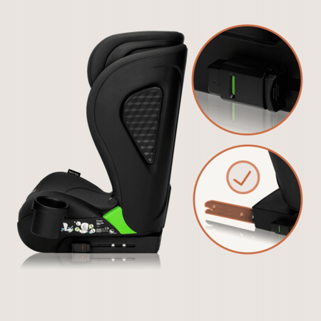 LIONELO autokrēsls NEAL I-SIZE, 100-150 cm., Black carbon 