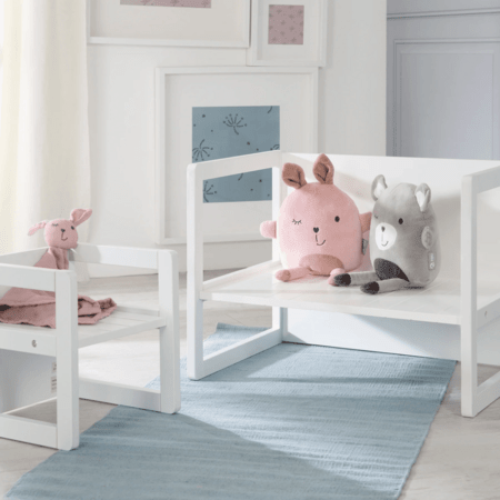 ROBA bērnu krēsls un galds ROTATING SEATING FURNITURE, White, 450002WE 