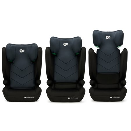 KINDERKRAFT autokrēsls  I-SPARK I-Size 100-150 cm, black, KCISPA00BLK0000 