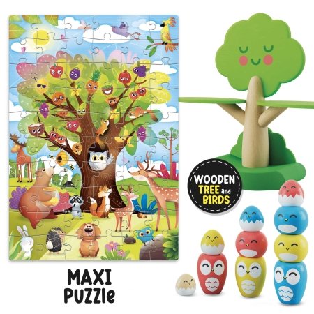 MONTESSORI balansēšanas spēle TREE, 105397 