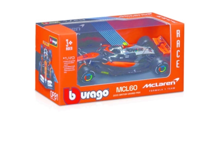 BBURAGO 1:43 sacīkšu automodelis McLaren F1 Team MCL60, 18-38087 