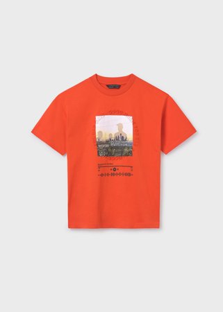 MAYORAL krekls ar īsām piedurknēm, tangerine, 6016-38, 157 cm 