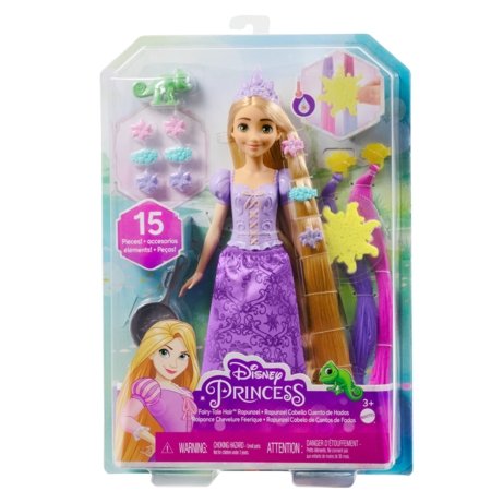 DISNEY PRINCESS lelle Long hair Rapunzel Salātlapiņa, HLW18 HLW18