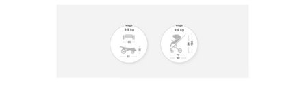 MUUVO ratiņi GO, MGO-W-STEEL 