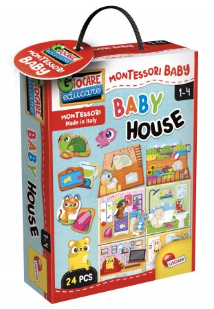 LISCIANI MONTESSORI BABY Puzle Baby House 24gab., 100613 100613