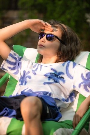 COCCODRILLO krekls ar īsām piedurknēm IN THE SUN BOY JUNIOR, balta, WC5143203IBJ-001-164, 164 cm 