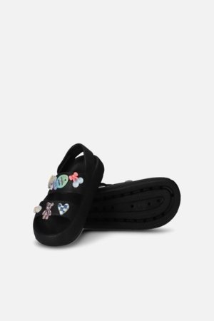 COCCODRILLO sandales, melni, WC6208102SHG-021-030, 30/031 izmērs 