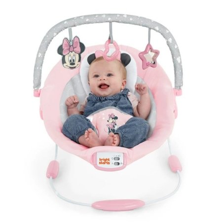 BRIGHT STARTS šūpuļkrēsls Minnie Mouse Rose Skies, 12206 