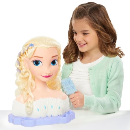JUST PLAY DISNEY Frozen 2 Elsa matu veidošanas galva Elsa, 32796 