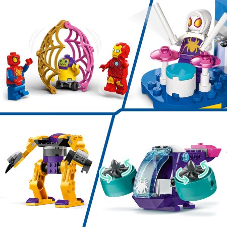 10794 LEGO® Spidey Spidey komandas tīklu vērpšanas štābs 