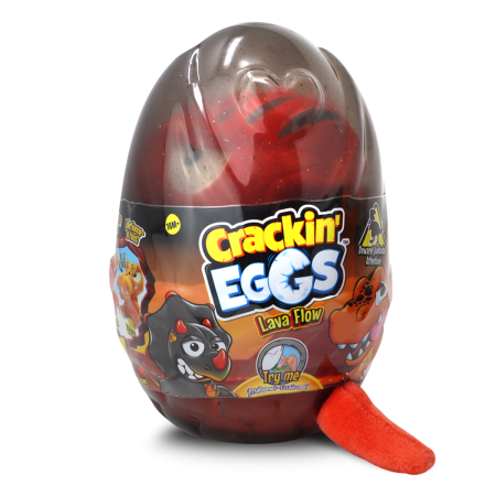 CRACKIN EGGS mini plīša rēcošais dinozaurs Lava Flow, sortiments, SK012D2 
