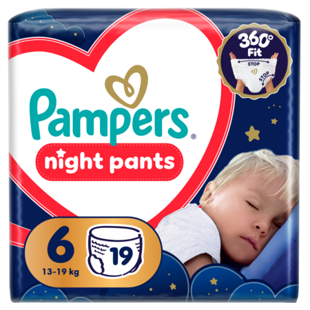 PAMPERS nakts autiņbiksītes, 6.izm., 19gab., 13-19kg, 81758421 81758421