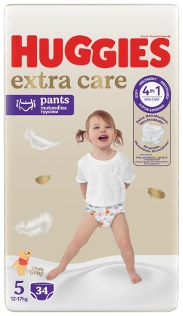 HUGGIES bikses, EXTRA CARE, 5.izmērs, 12-17kg, 34gab., 2659731 2659731