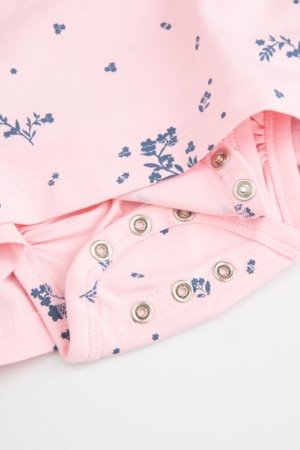 COCCODRILLO bodijs ar garām piedurknēm, rozā, WC6129601FGN-033-086, 86 izmērs 