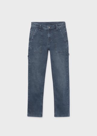 MAYORAL bikses, blue black, 7.558-24 