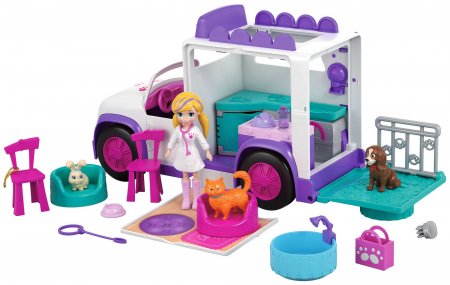 POLLY POCKET komplekts - Dzīvnieku auto, GFR04 GFR04