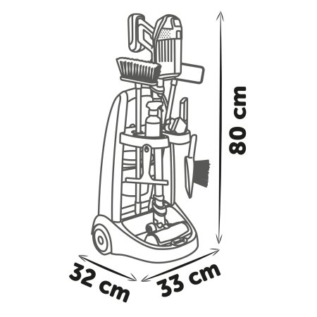 SMOBY Rowenta ratiņi ar putekļu sūcēja rotaļu komplektu, 7600330319 