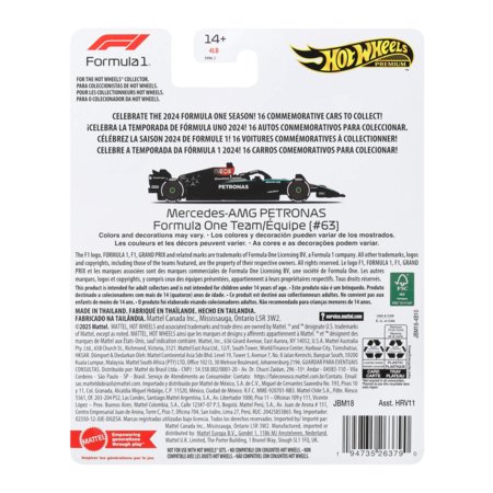 HOT WHEELS Premium Race Mercedes-Benz 2024 Džordžs Rassels, JBM18 