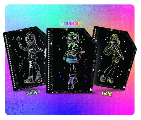 LISCIANI Monster High skrāpējama grāmata Monster Friends Forever, 12822 