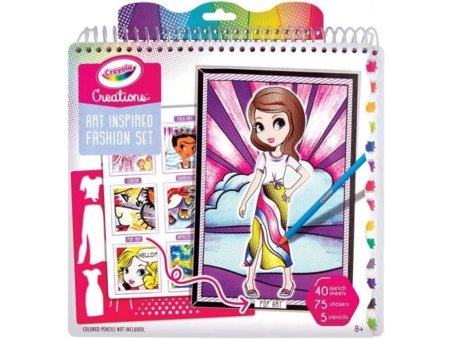 CRAYOLA krāsošanas komplekts Art History Fashion Sketch Portfolio, 26200 