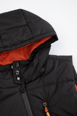 COCCODRILLO veste OUTERWEAR BOY KIDS, melna, WC3178101OBK-021 WC3178101OBK-021-164