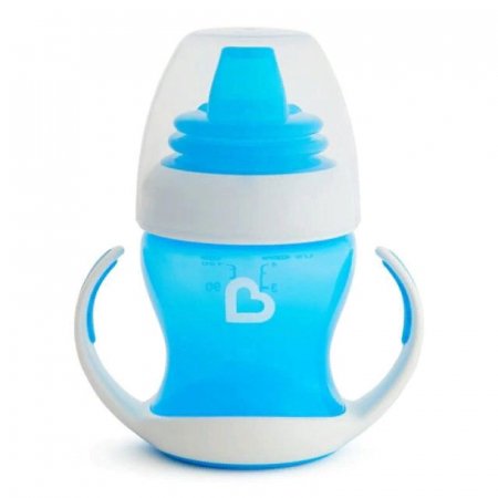 MUNCHKIN Gentle Transition treniņa krūzīte, 4m+, 118 ml, zila, 01254901WWW 012549WWW