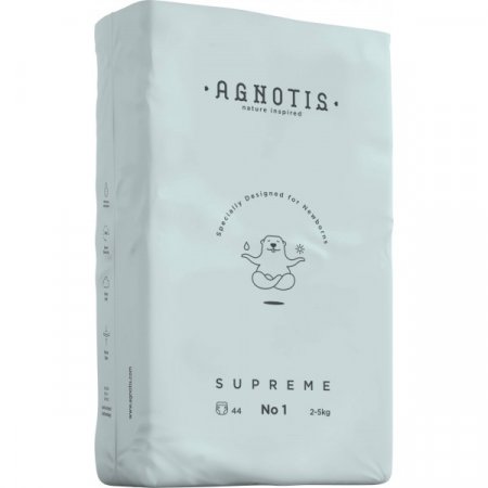 AGNOTIS utiņbiksītes SUPREME, Nr.1, 2-5 kg, 44 gab., A1 A1