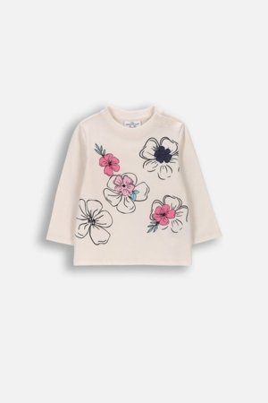 COCCODRILLO t-krekls ar garām piedurknēm, smilšu krāsa, izmērs 