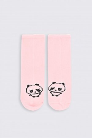 COCCODRILLO zeķes SOCKS GIRL, powder pink, 19/22 izmērs, ZC2382205SOG-033 ZC2382205SOG-033-030