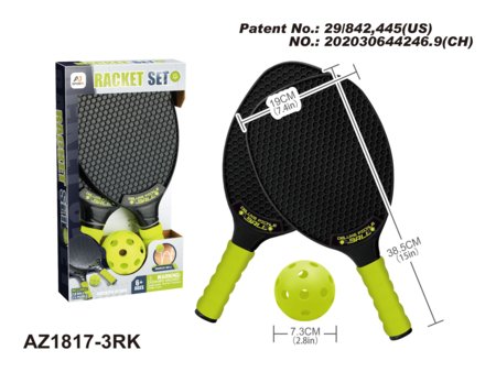 AJ SPORTZ pickle ball komplekts, AZ1817-3RK 