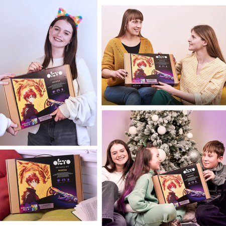 OKTO MANGA 3D mākslas komplekts Uguns 30x40 cm, 20039 