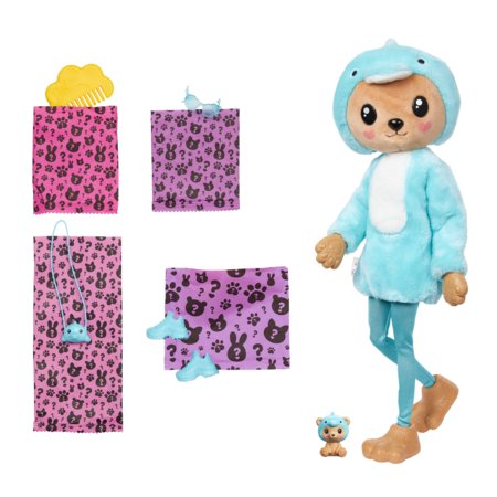 BARBIE Cutie Reveal kostīmu sērija lācis un delfīns, HRK25 