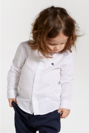COCCODRILLO krekls ar garām piedurknēm ELEGANT BABY BOY, balti, WC4136102EBB-001-098, 98 cm 