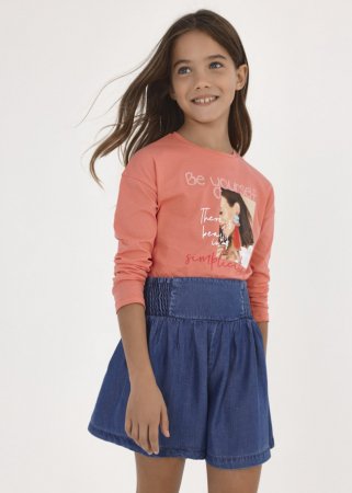 MAYORAL t-krekls ar garām piedurknēm 8D, coral, 6058-48 6058-48