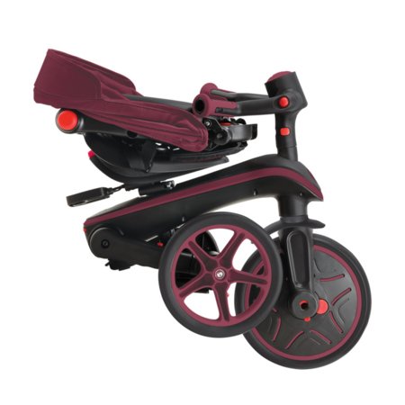 GLOBBER trīsritenis Explorer Trike Foldable 4in1, bordo, 732-202-2 