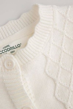 COCCODRILLO džemperis ar pogām ELEGANT BABY GIRL, krēmveida, WC5172203EBG-003-098, 98 cm 