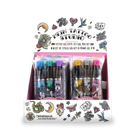 TRENDHAUS Gēla pildspalvas - Glitter 3 gab, TH959454 