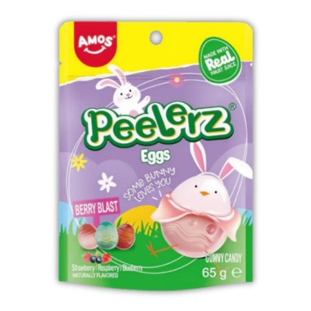AMOS želejkonfektes PEELERZ, Eggs, 65 g. 