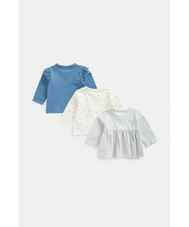 MOTHERCARE krekls ar garām piedurknēm, 3 gab., FE041 