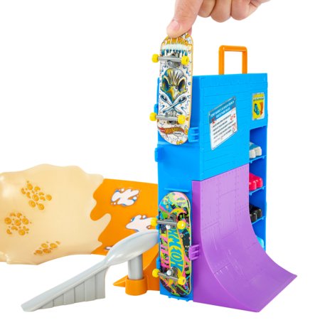 HOT WHEELS pirkstu skrituļdēļa trase sausas pārslas, HTP09 