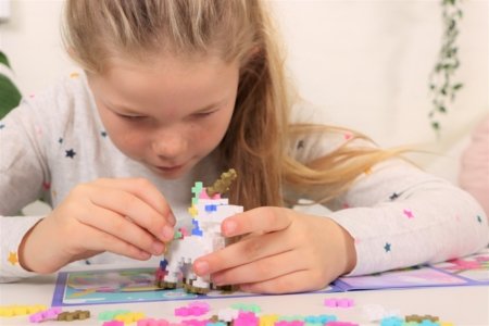 PLUS PLUS konstruktors Mācies lai Uzbūvētu Vienradži, 3908 3908