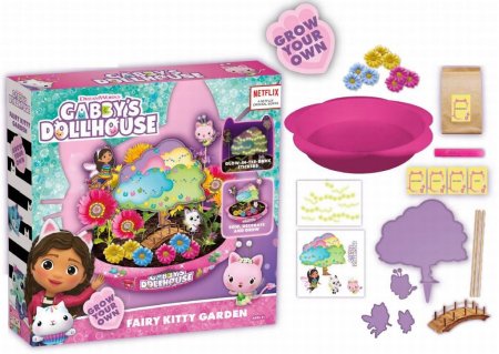 GABBY'S DOLLHOUSE grow your own kitty fairy garden komplekts, 70-0006 