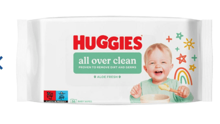 HUGGIES mitrās salvetes W All Over Clean EU, 56 gab., 2439129 2439129