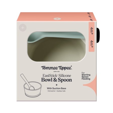 TOMMEE TIPPEE silikona bļoda un karote ar piesūcekņa pamatni, 448741 