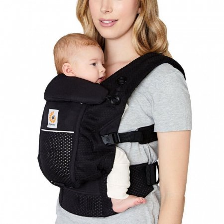 ERGOBABY bērnu pārvadātājs ADAPT SOFTFLEX, Mesh, onyx black, BCASFMONYX BCASFMONYX
