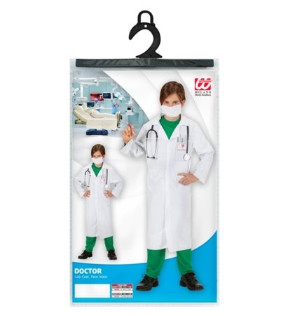 WIDMANN kostīms Doctor, izmērs (128 cm / 5-7 gadi), 76506 