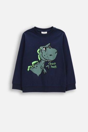 COCCODRILLO t-krekls ar garām piedurknēm, zili, cm 