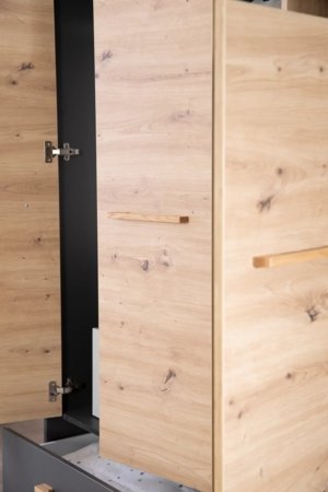 ROBA trīsdurvju skapis LENN, Anthracite/Artisan Oak, 1631849 