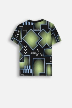 COCCODRILLO t-krekls WORLD OF PIXEL BOY JUNIOR, melni, ZC4143202WBJ-021-164, 164 cm 